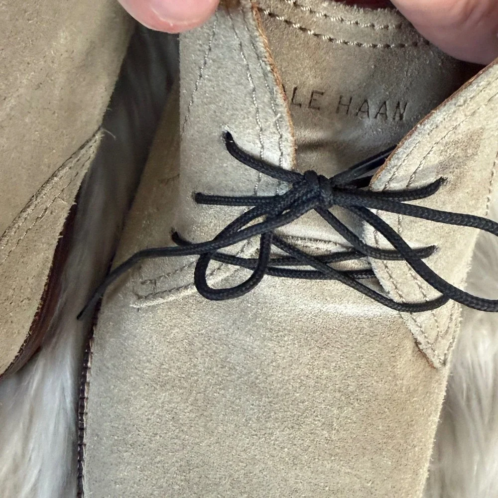 Cole Haan Mens Tan Suede Chukka Boots C23872 Size 10.5 M